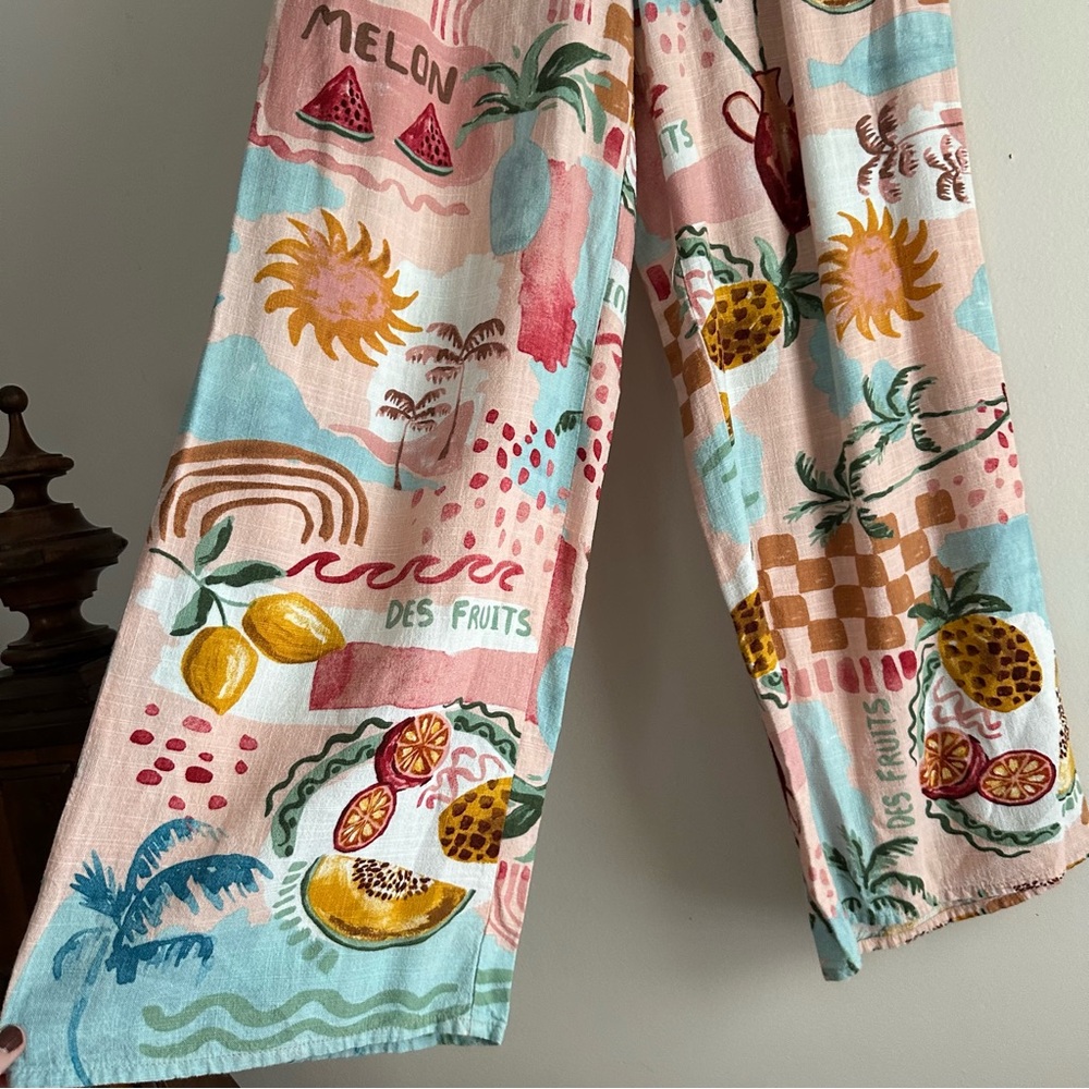 Paper Heart • Summer Haze Rayon Linen‎ Printed Pants - Picture 3 of 9